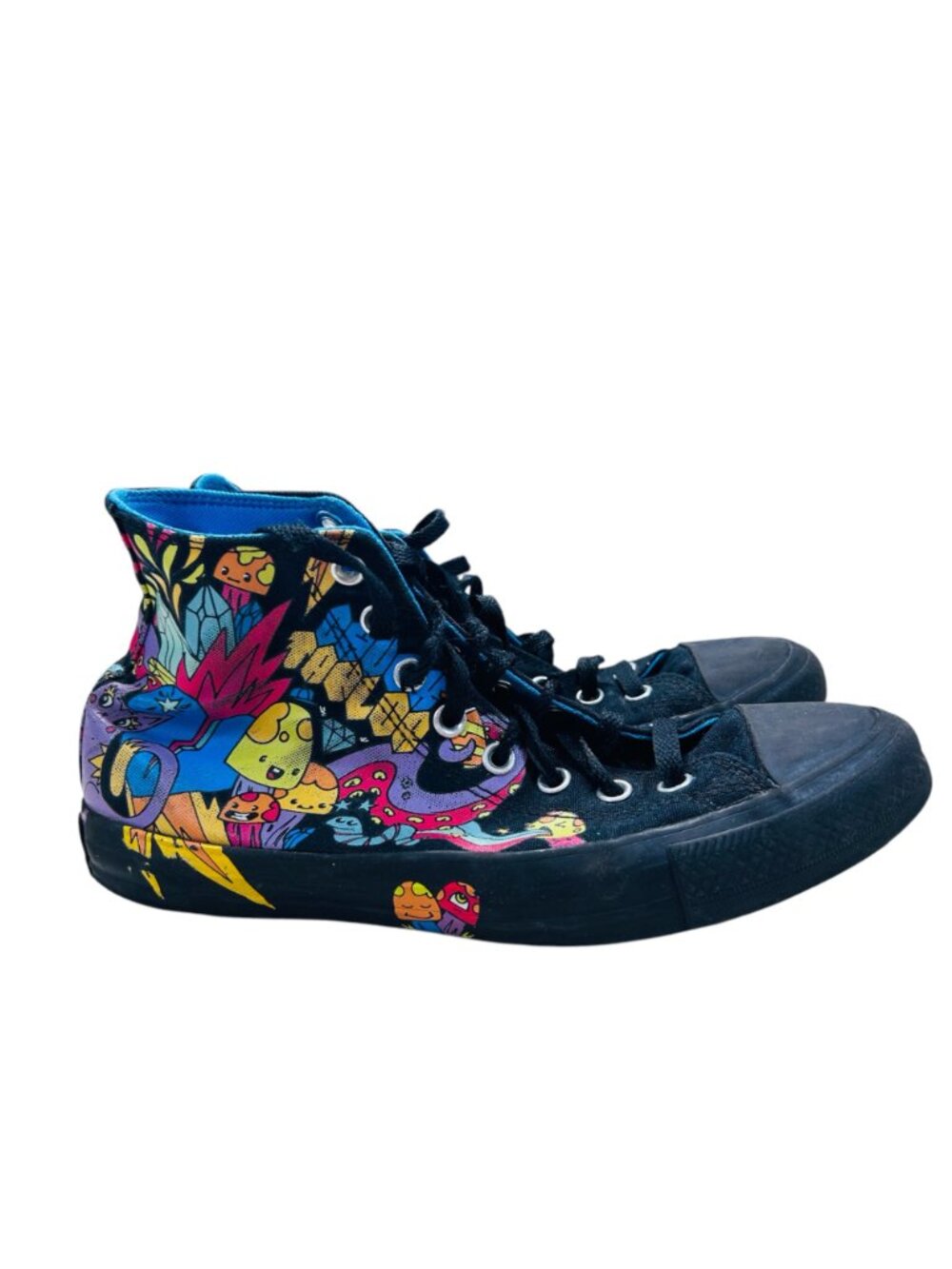 Converse Chuck Taylor All Star Notebook Graffiti Sneaker Black Men 8 Women 10 - Picture 8 of 10